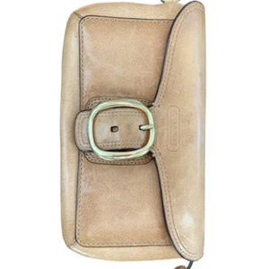 Leather Coach clutch